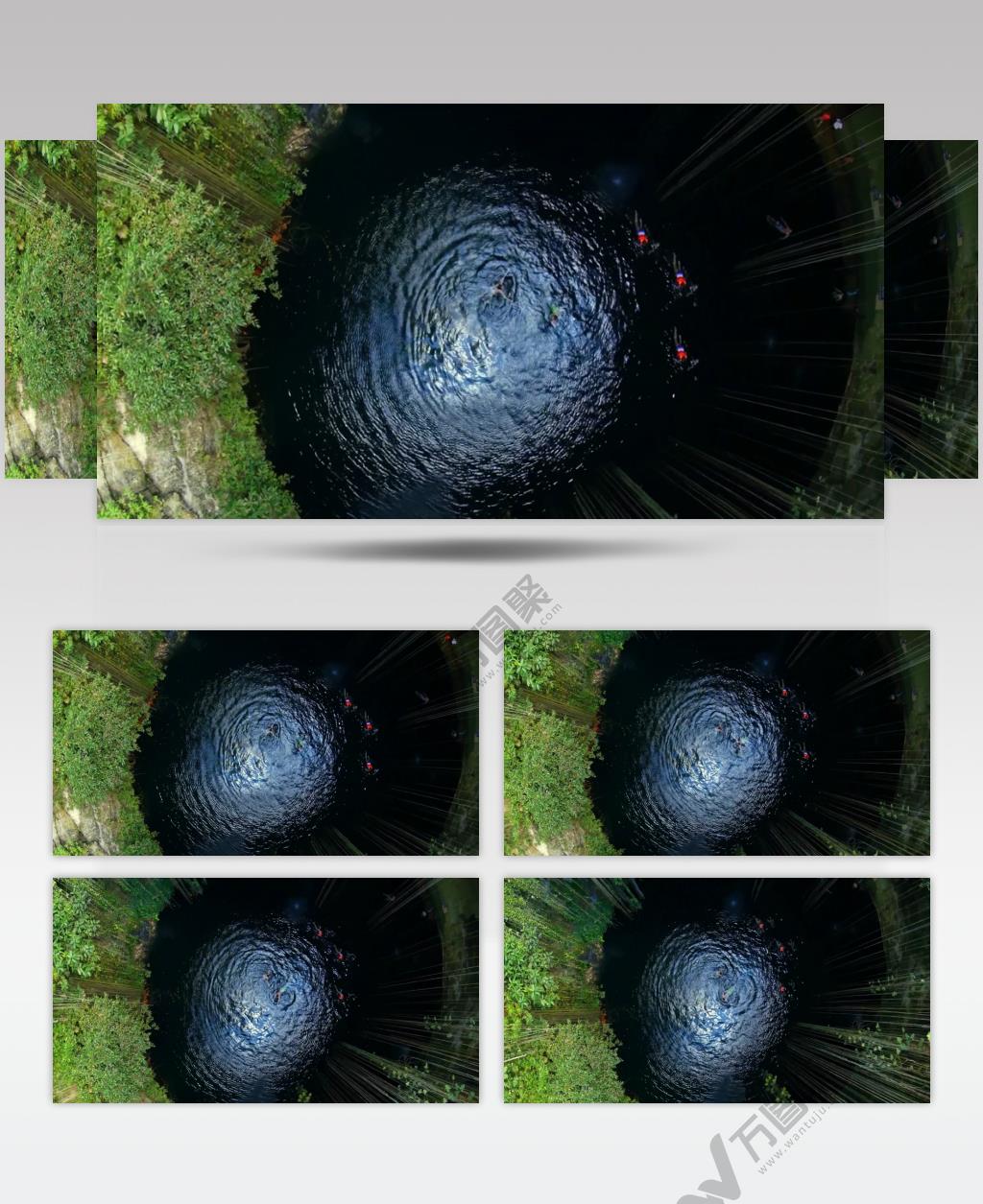 天坑深潭探水者的勇气