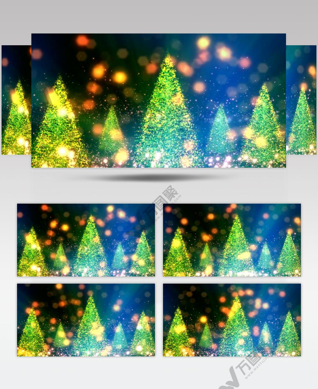 圣诞节圣诞树粒子背景视频