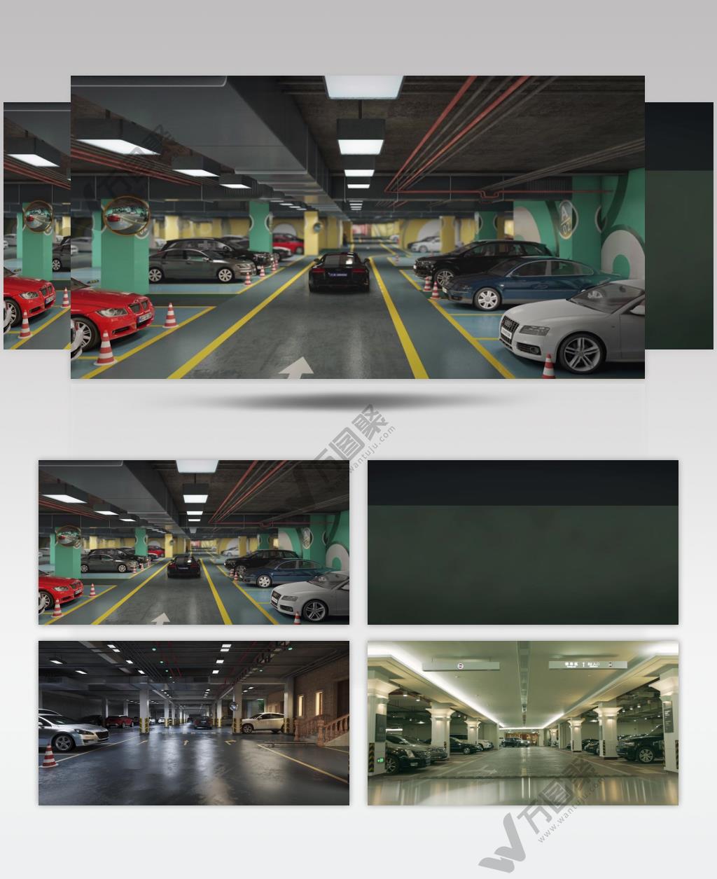 车库地下车库停车库视频素材