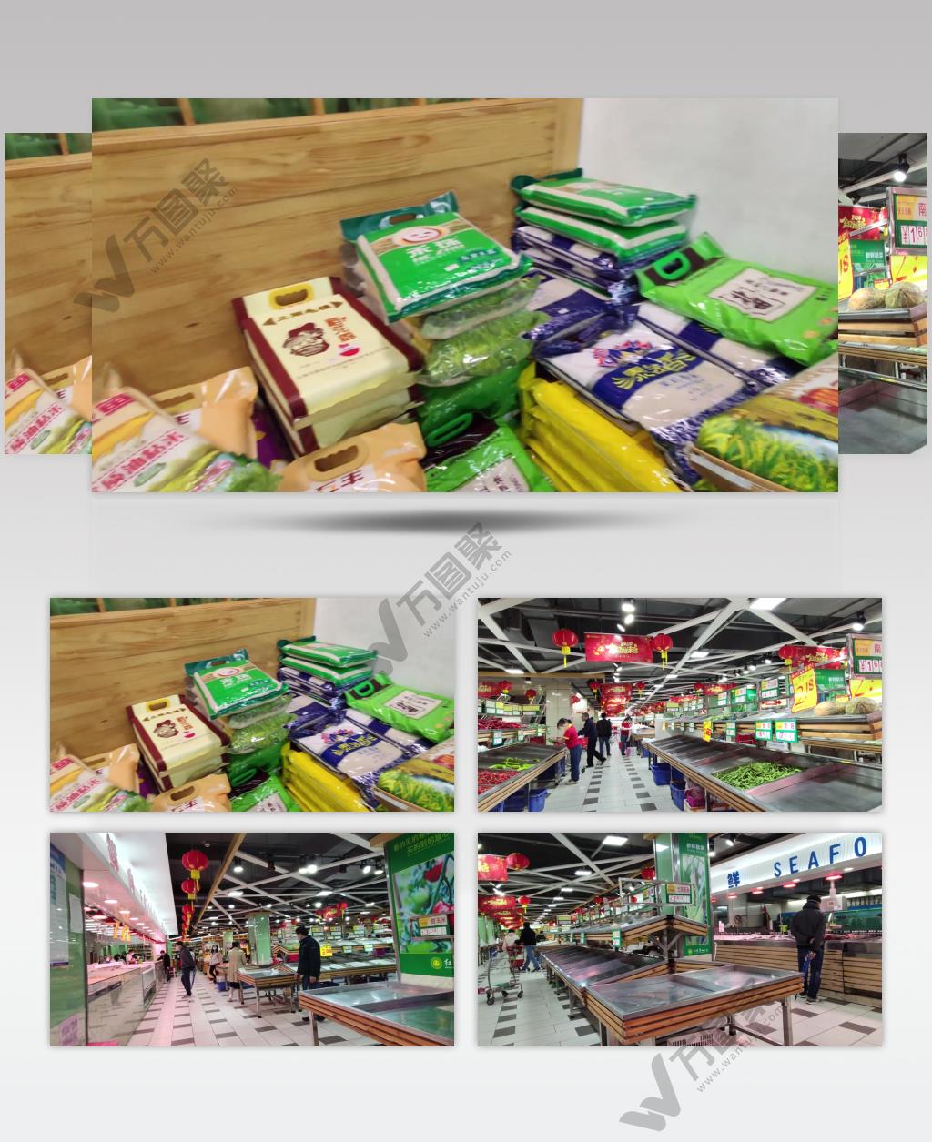 4K实拍超市蔬菜抢购一空视频素材