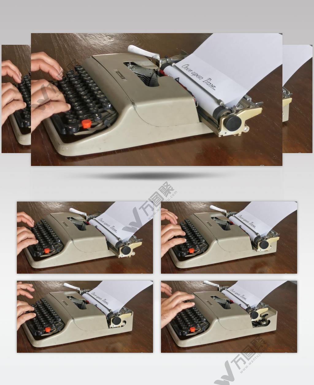 老旧打字机打字金融商业经济发展视频素材