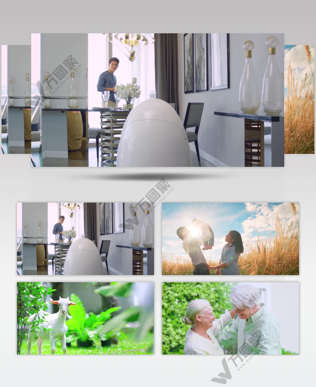 幸福 美好生活 笑容 家人 阳光 亲情 视频素材