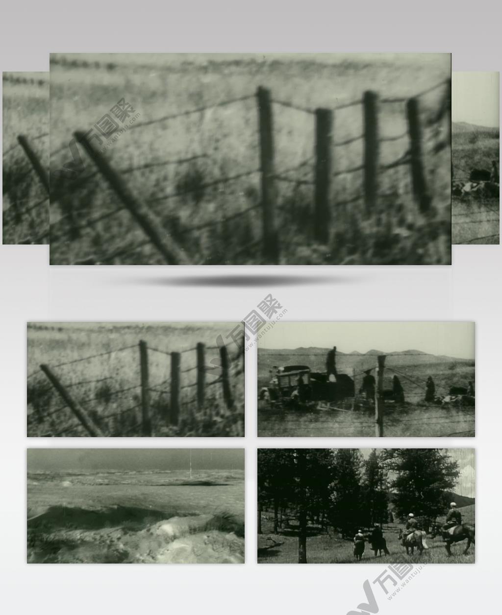 解放军剿匪解放战争黑白老画面视频素材