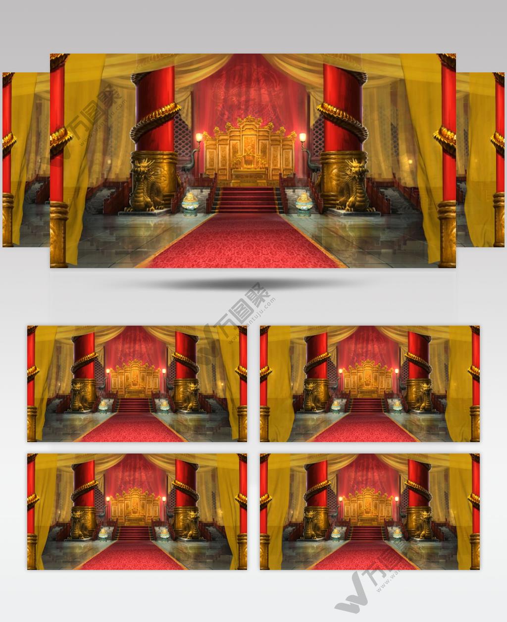 戏曲 金銮殿背景 LED背景素材