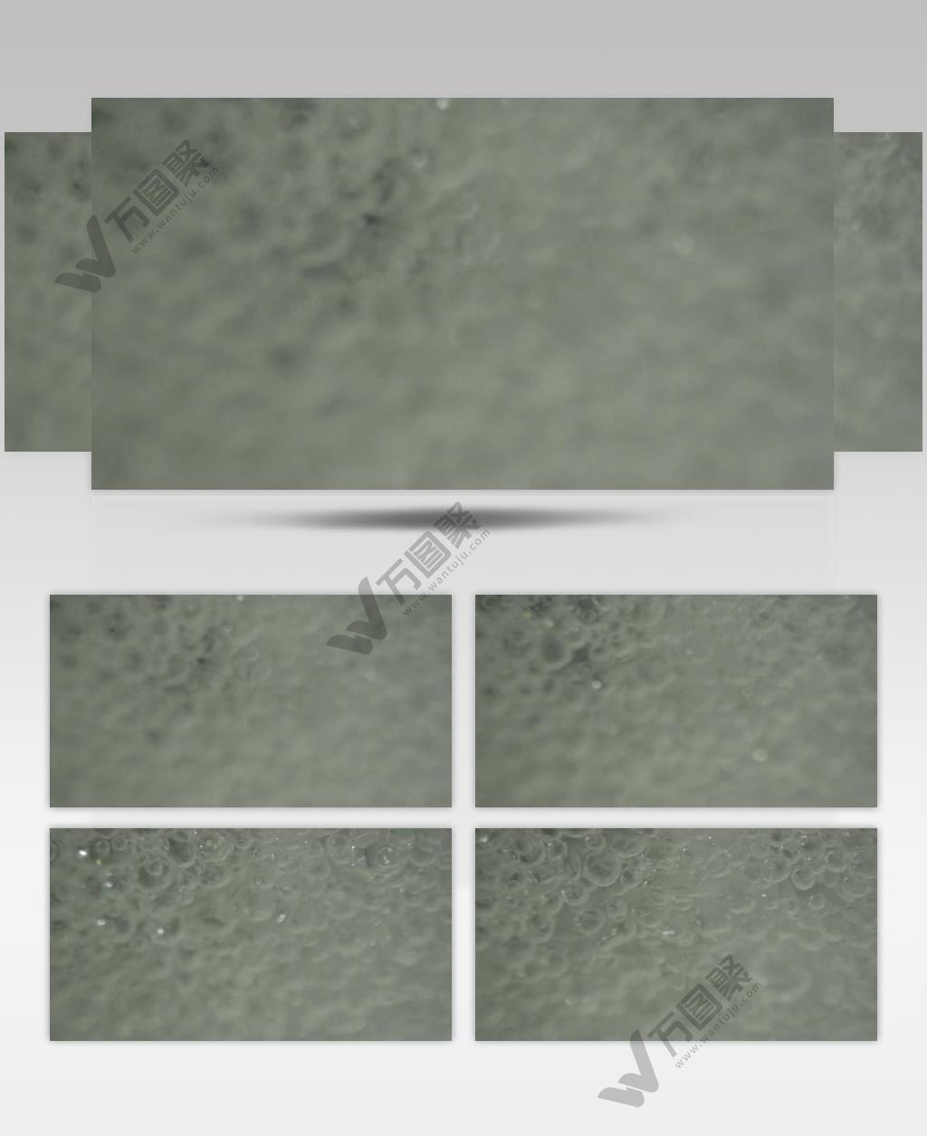 慢动作气泡氧气水泡沫液体近距离微距特写