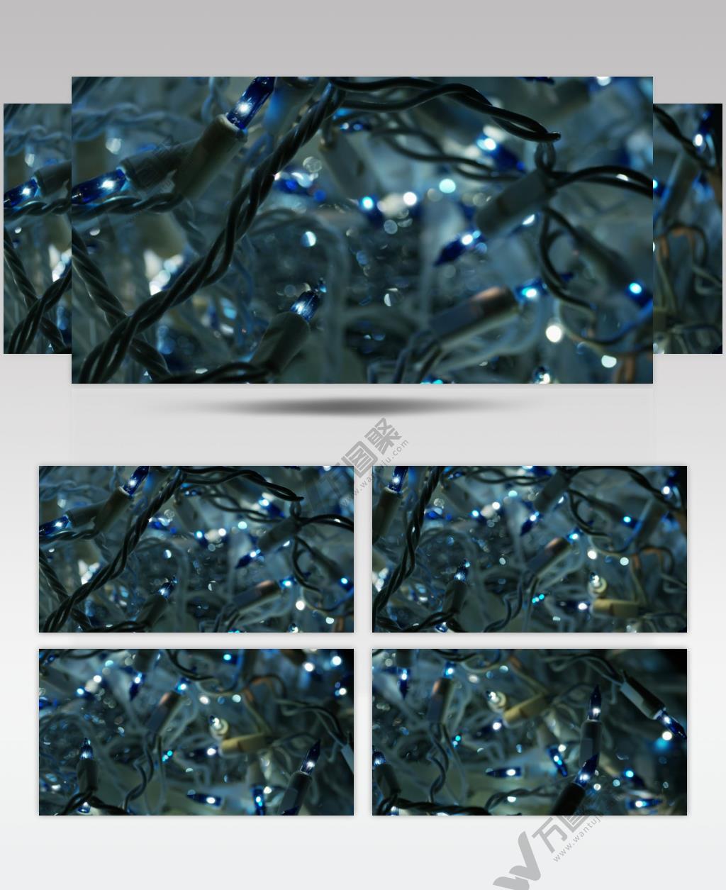 圣诞节圣诞彩灯视频