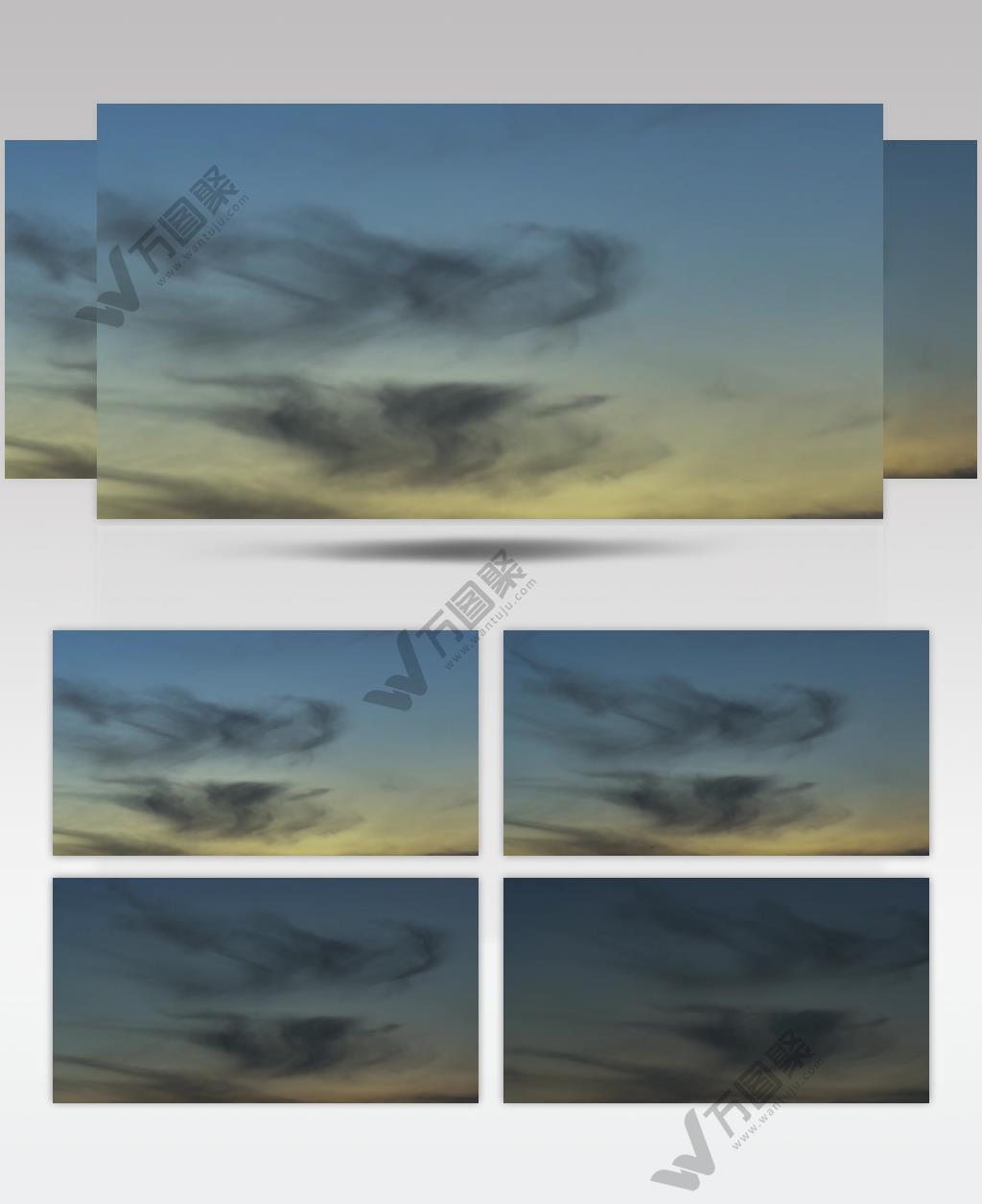 延时摄影天空变暗乌云掠过视频素材