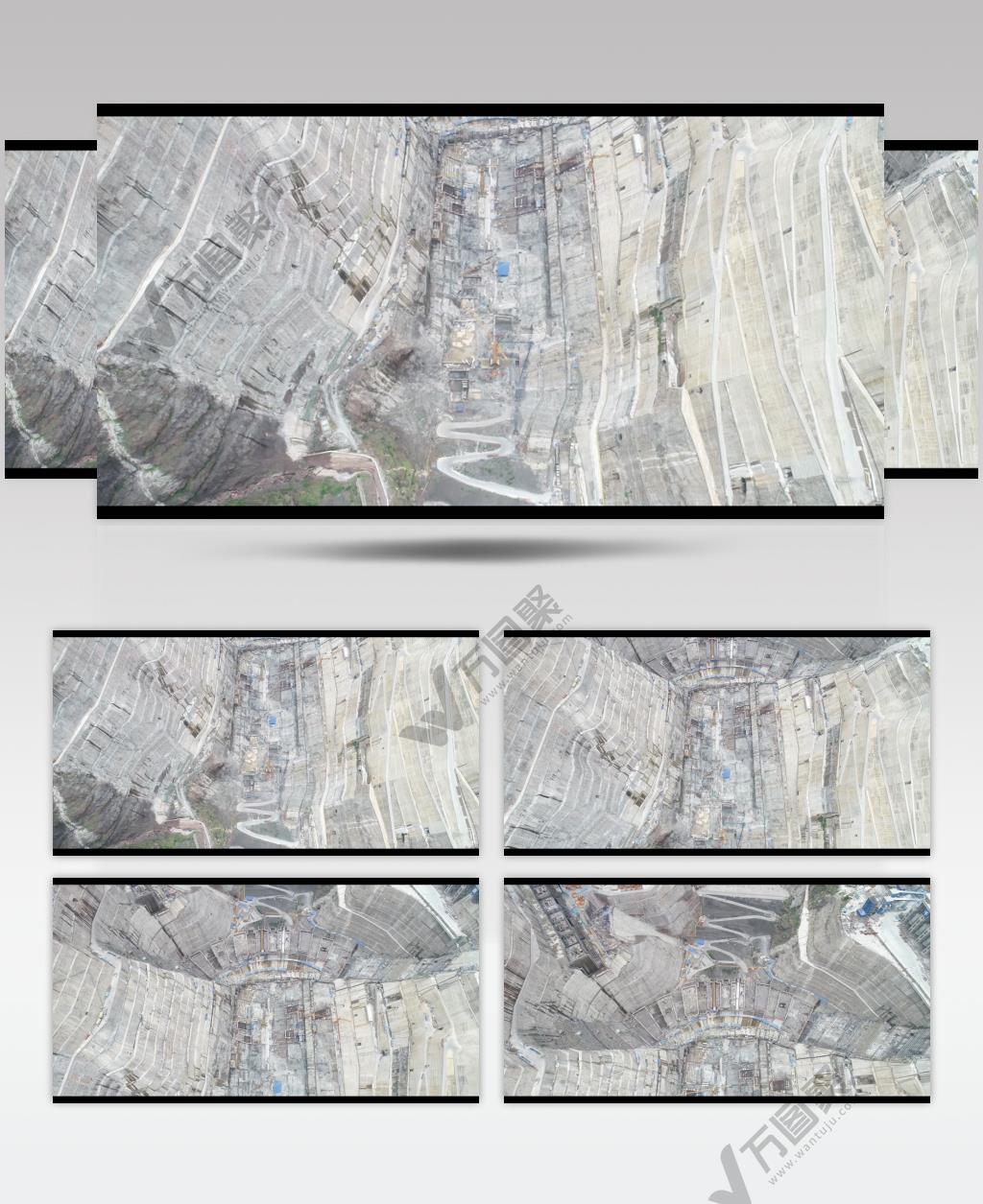 白鹤滩水电大坝航拍（18年）