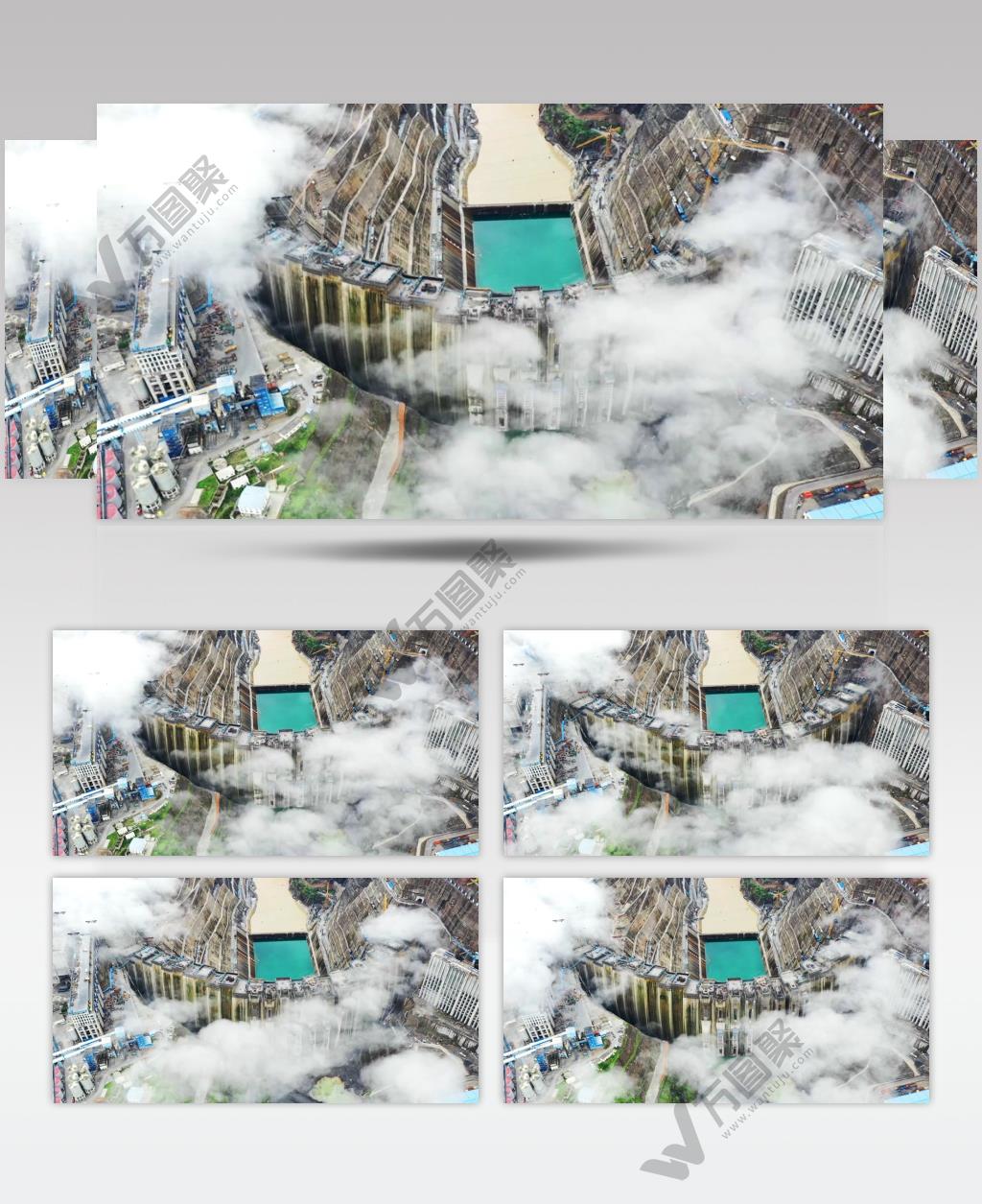 白鹤滩水电站延时航拍