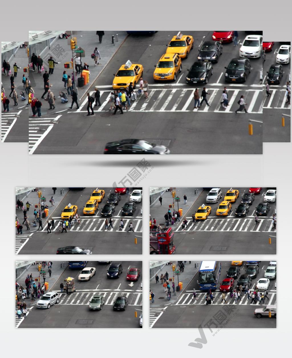 城市中的街道汽车交通