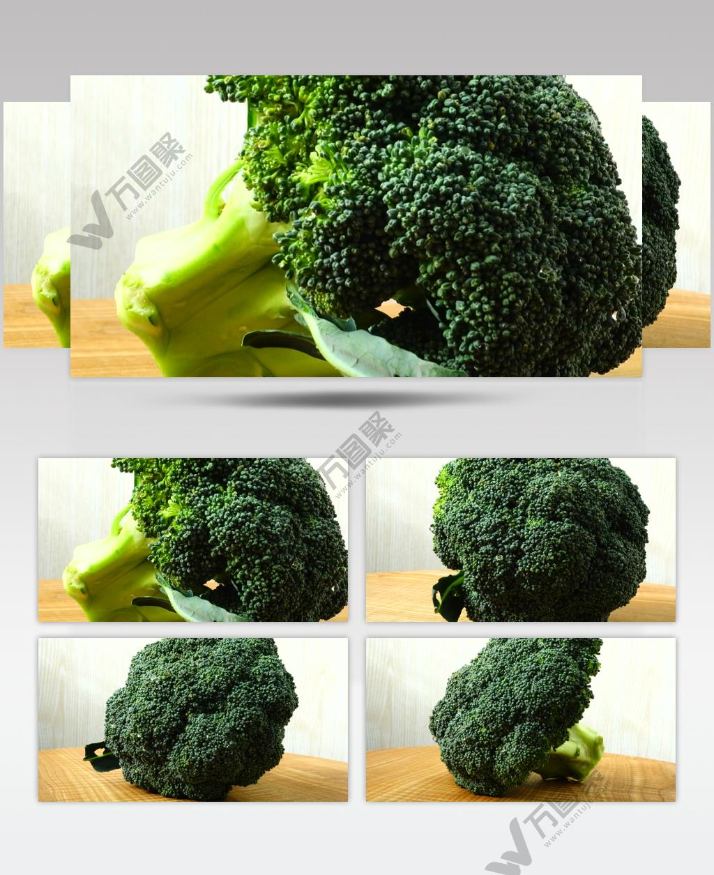 特写高清实拍成熟的西兰花