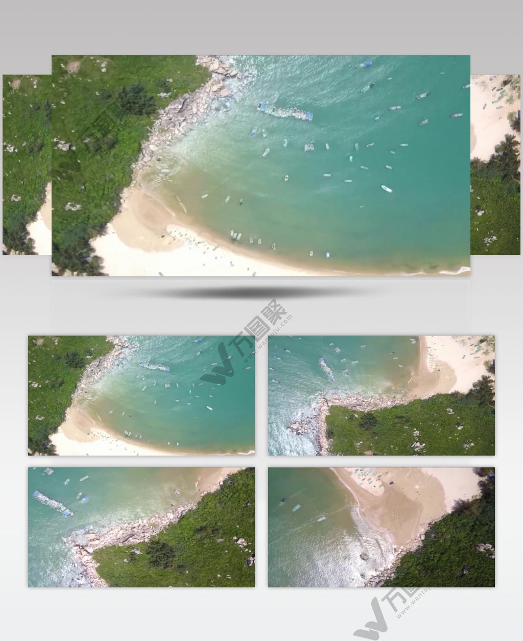 海南大花角海湾鸟瞰