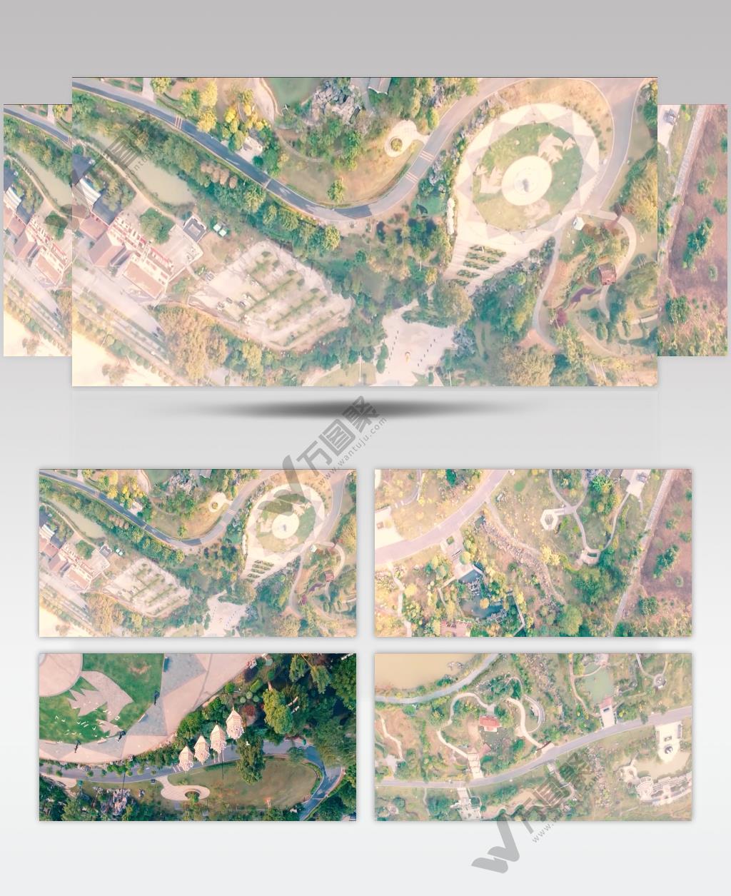 广西百色园博园景观鸟瞰