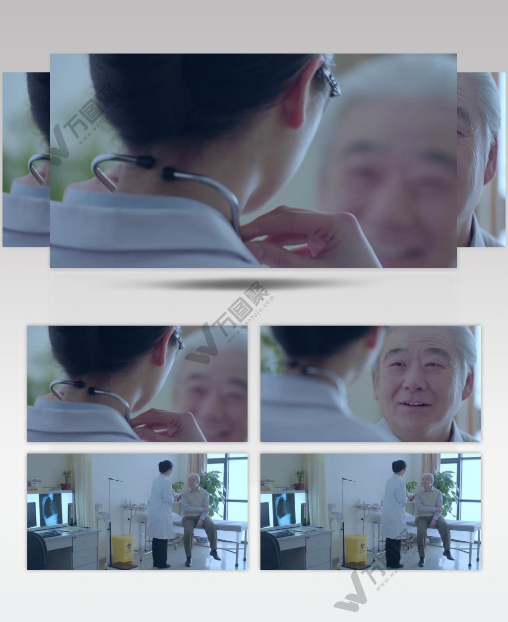 医生看病和病人交流现代医疗视频素材