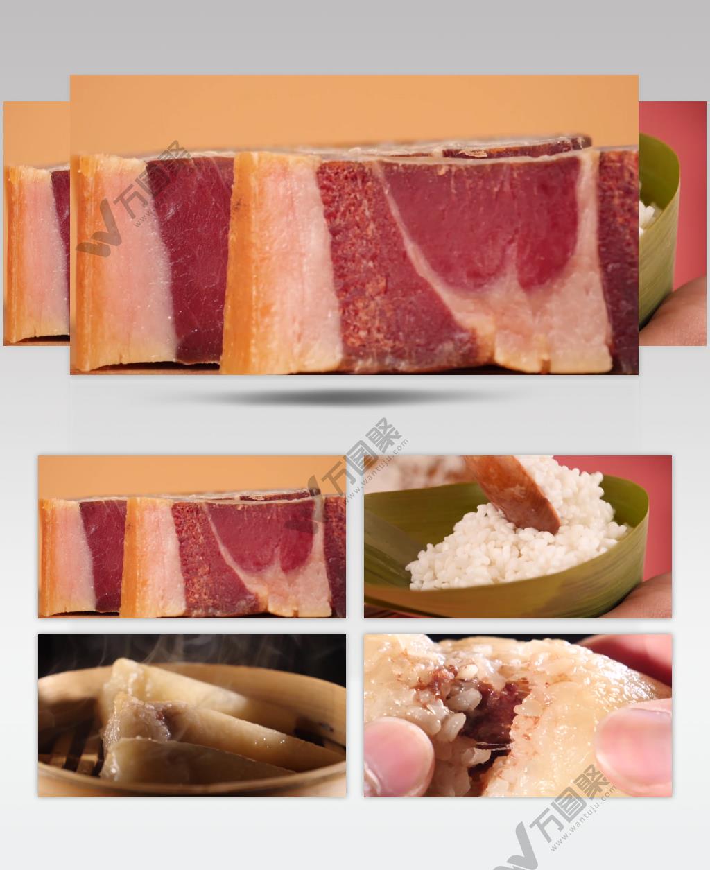 唯美端午佳节包粽子美食粽子宣传广告视频素材