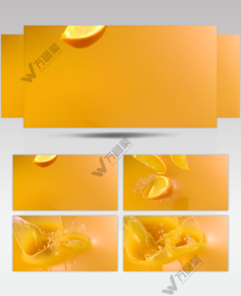 新鲜水果柠檬落入水中视频素材