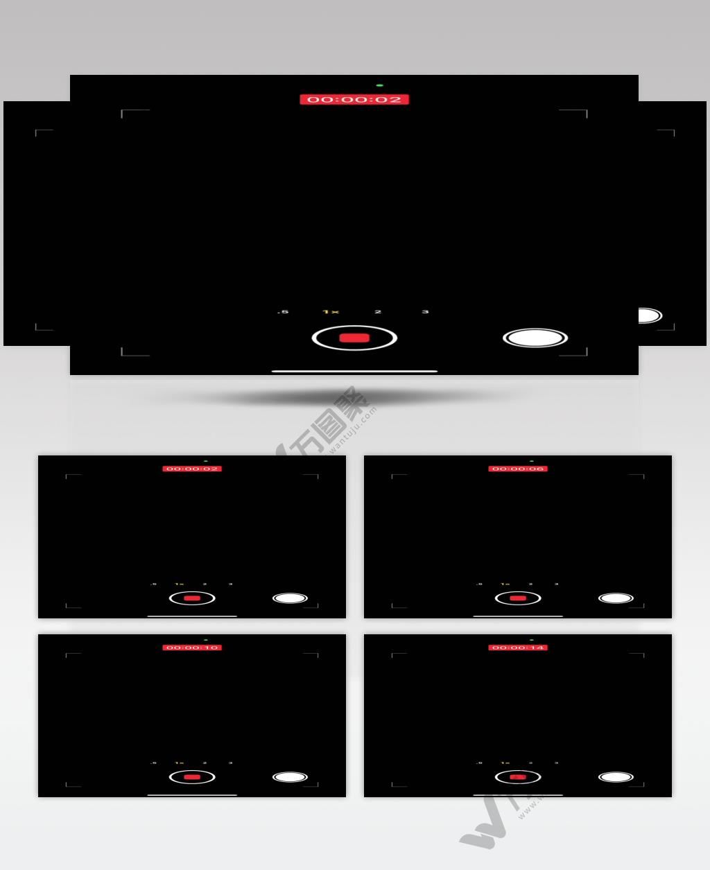 iphone手机拍照录像竖屏抠像AE模板