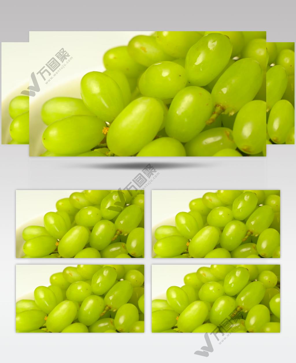 新疆美味的水果葡萄特写4K视频素材