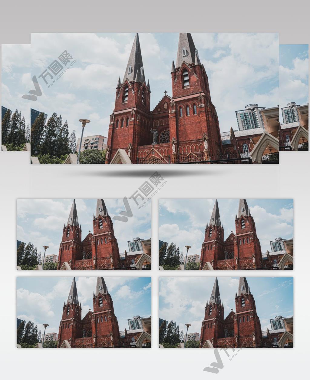 上海徐家汇天主教堂4K延时摄影