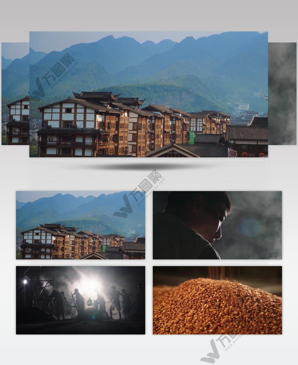 白酒酿造工艺造酒厂传统酿酒工业宣传视频素材