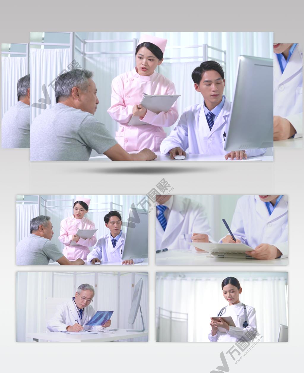 温情 医院 看病 医生问诊 记录 实拍 视频素材