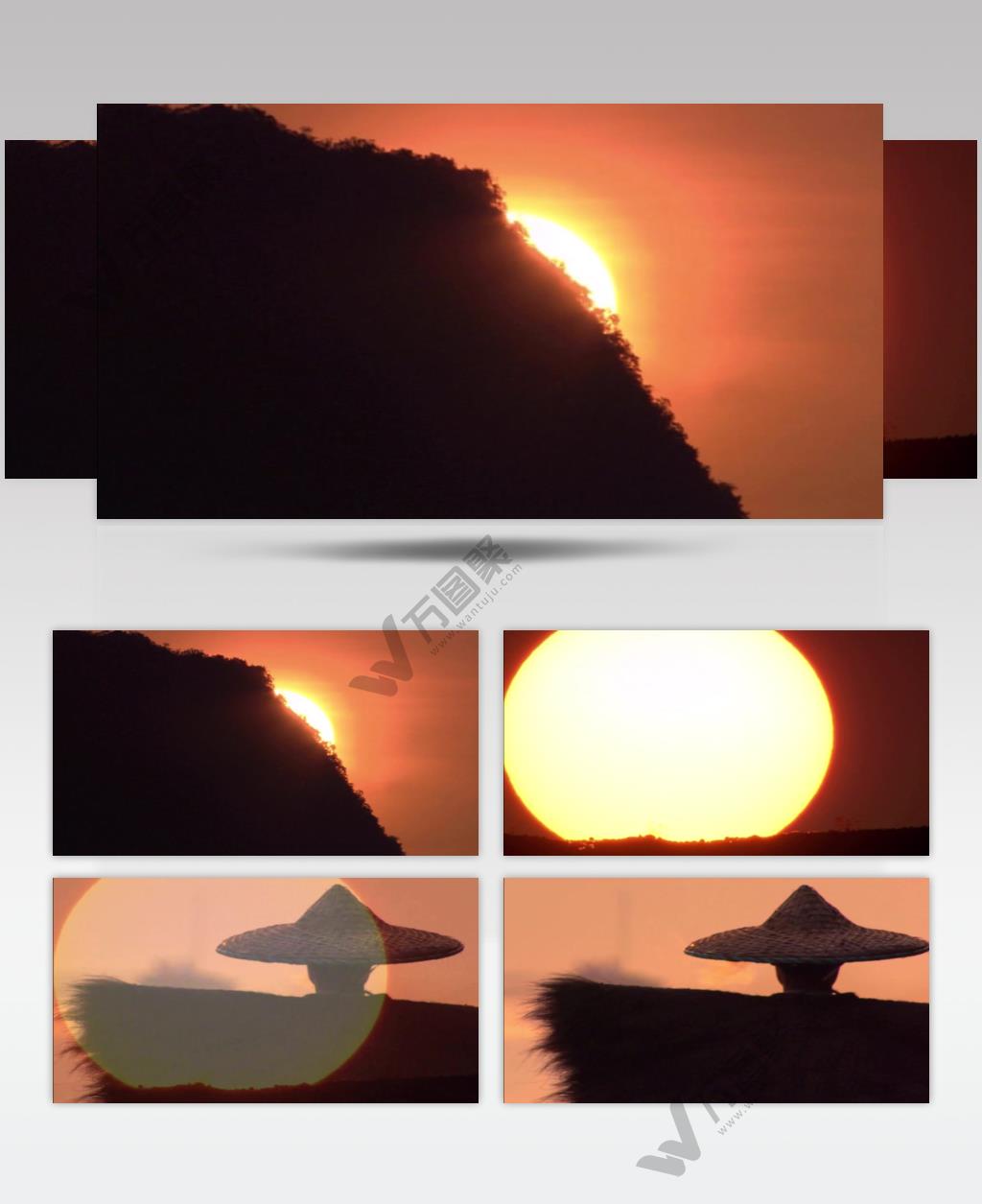 唯美日出山色湖光桂林渔民蓑衣鱼鹰美景视频素材