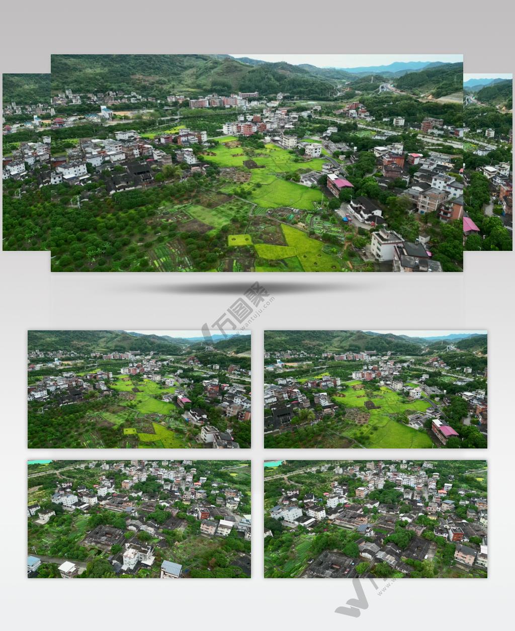 福建美丽新农村航拍4K