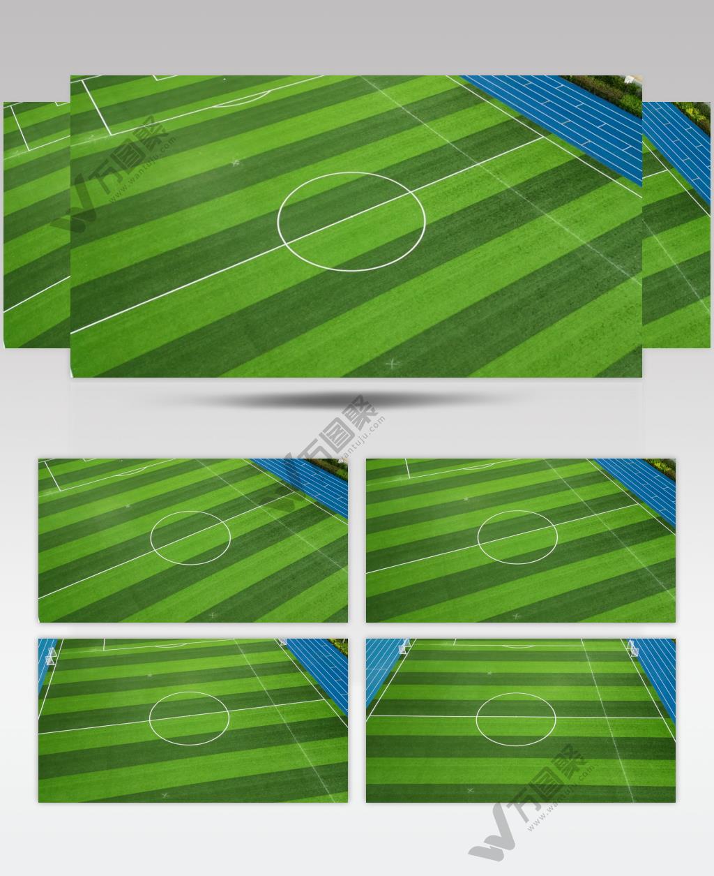 足球场高清航拍4K