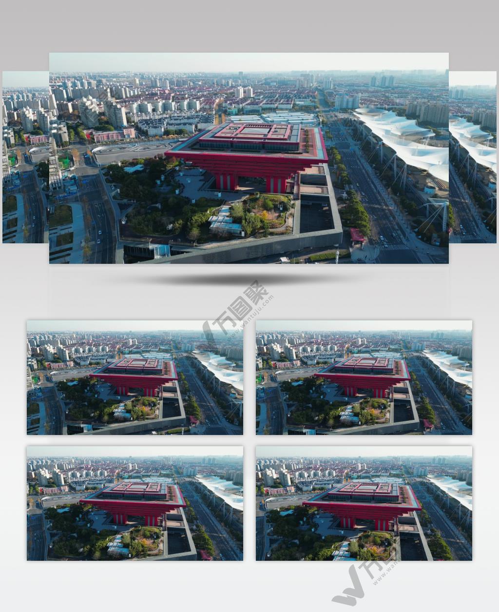 【4K60帧】上海世博园中华艺术宫航拍4K