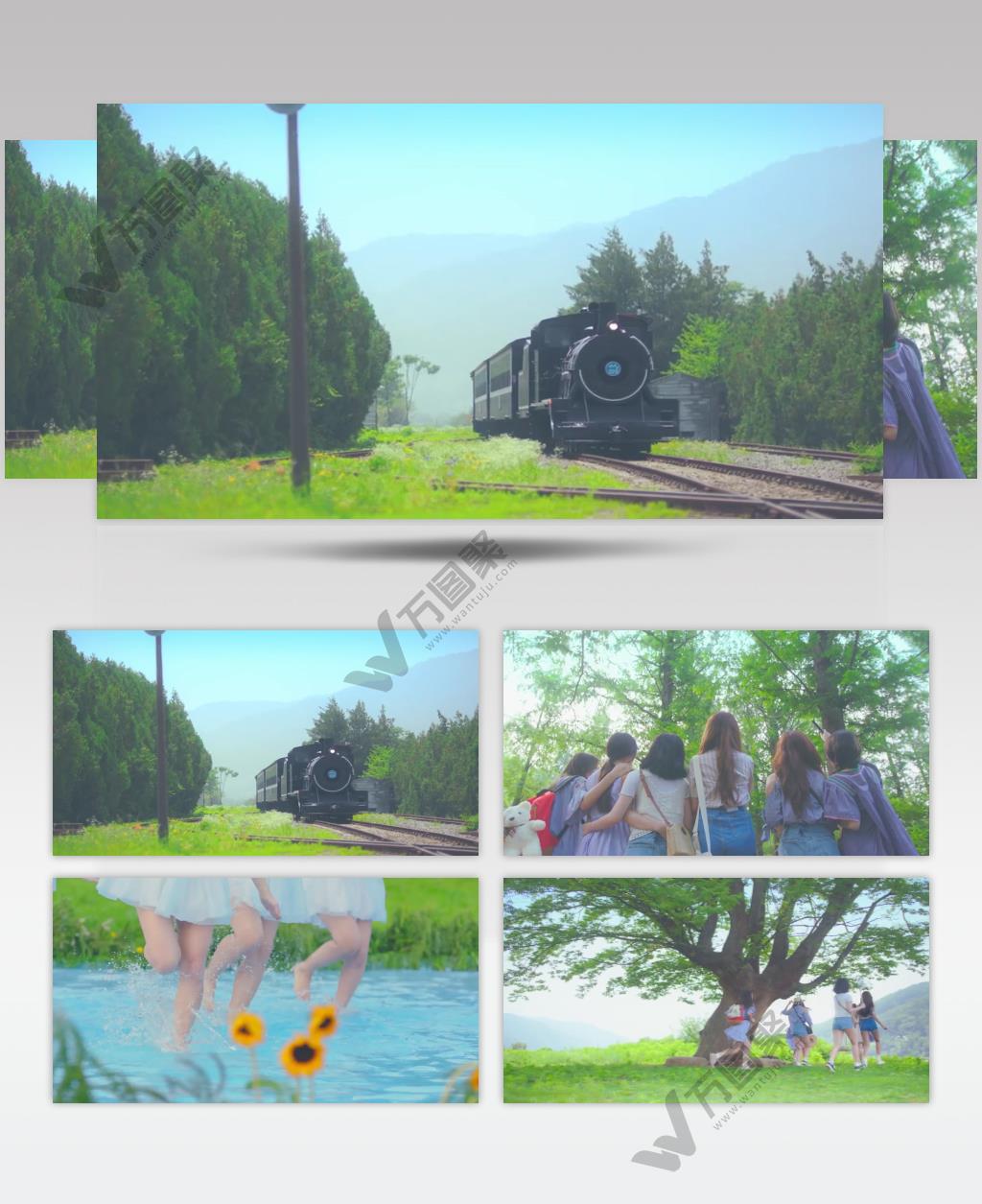 文艺休闲小姐妹踏青视频