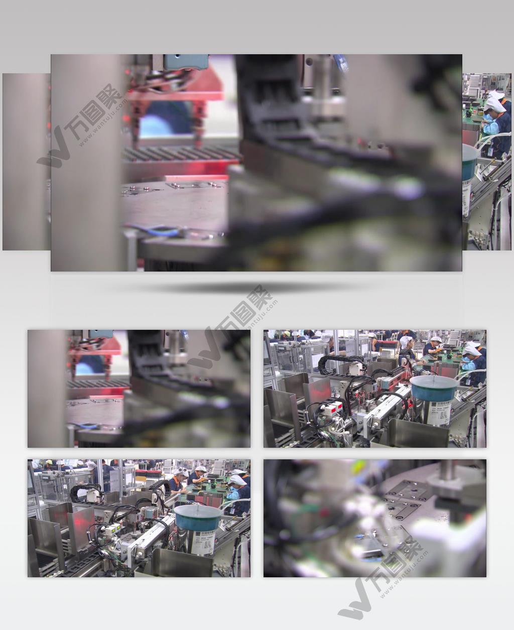 实拍工厂生产线高清视频素材