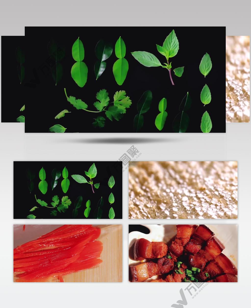 新鲜美味各种美食食材制作美食