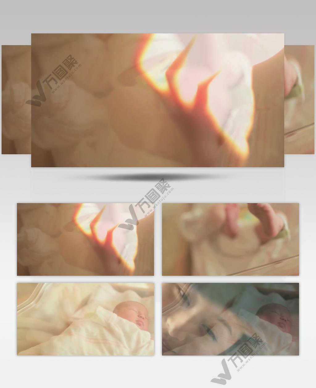 医院妇科宣传片小婴儿脚丫手产妇视频素材