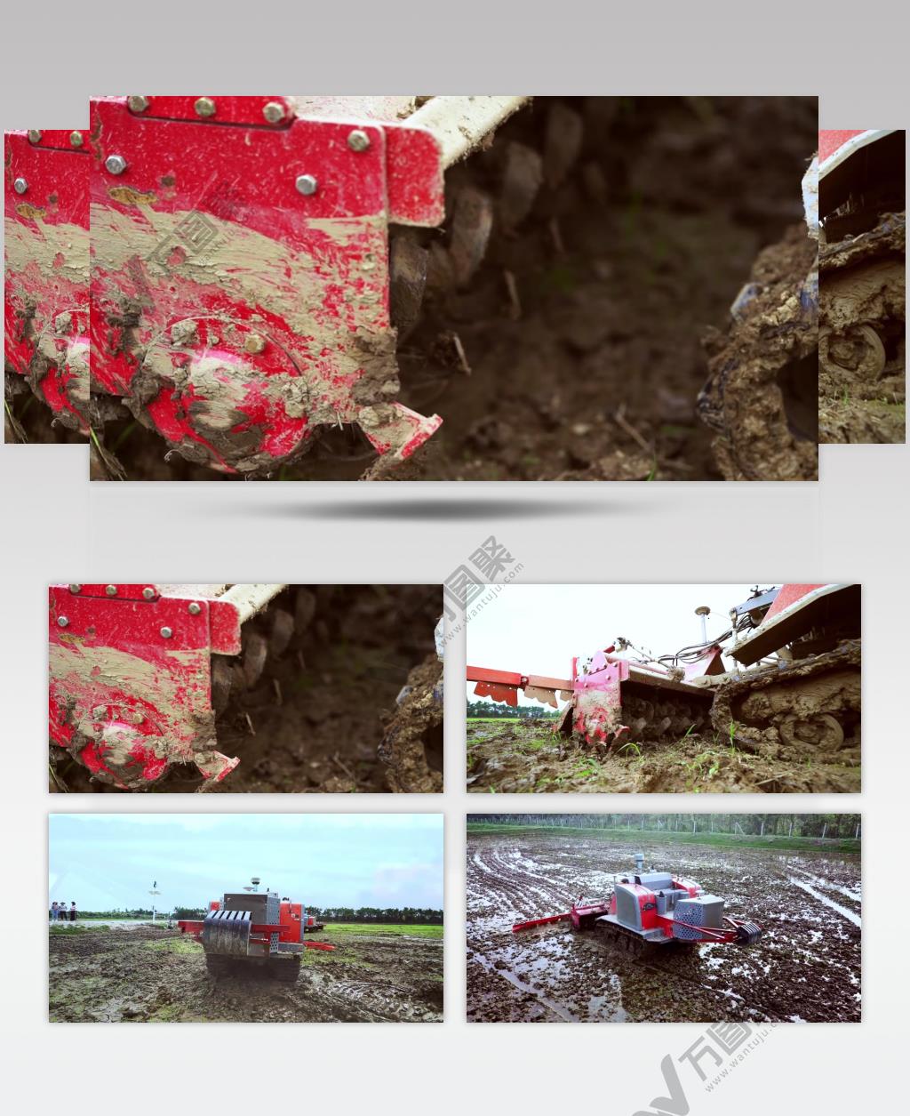 实拍现代化机械农业生产视频素材