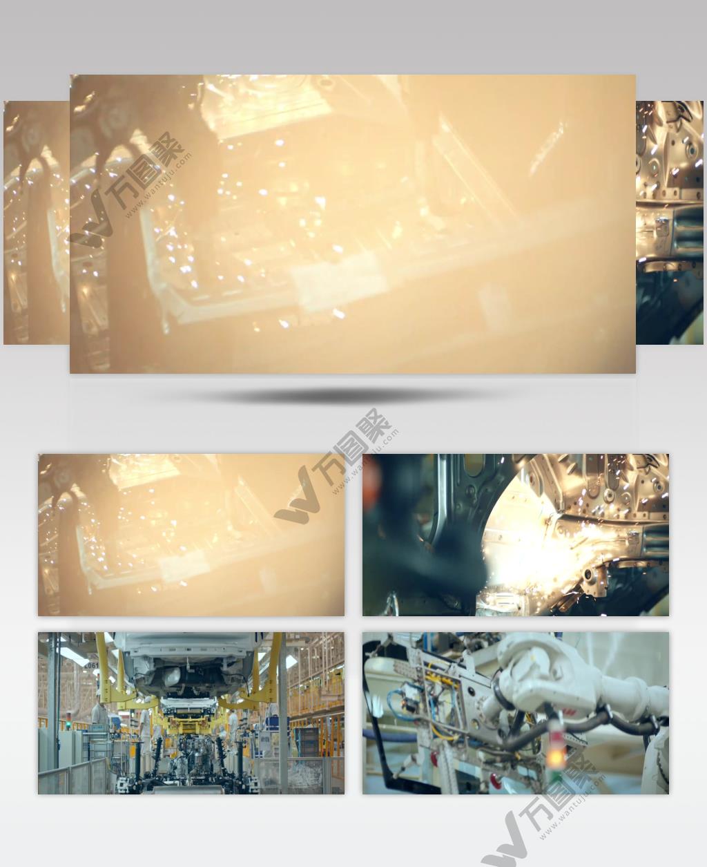 机械自动化生产流水线作业视频实拍