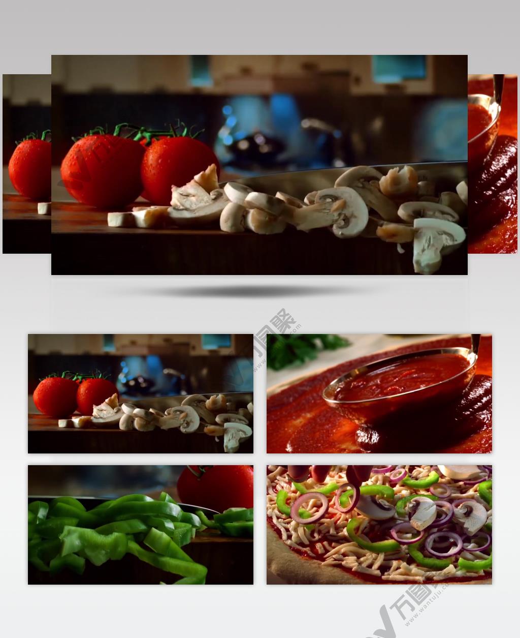 美味披萨制作过程实拍