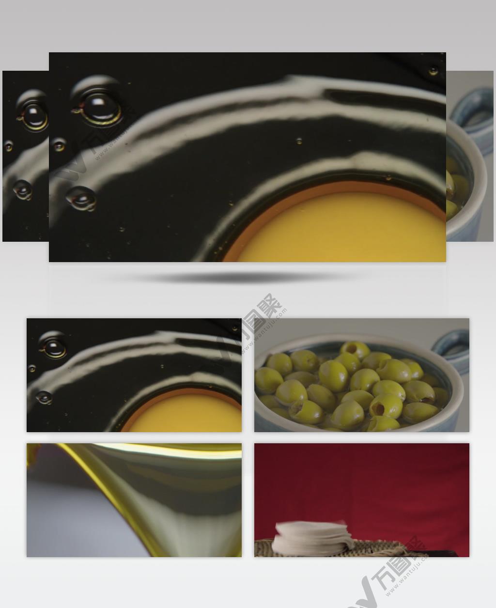 各种食物特写实拍视频素材