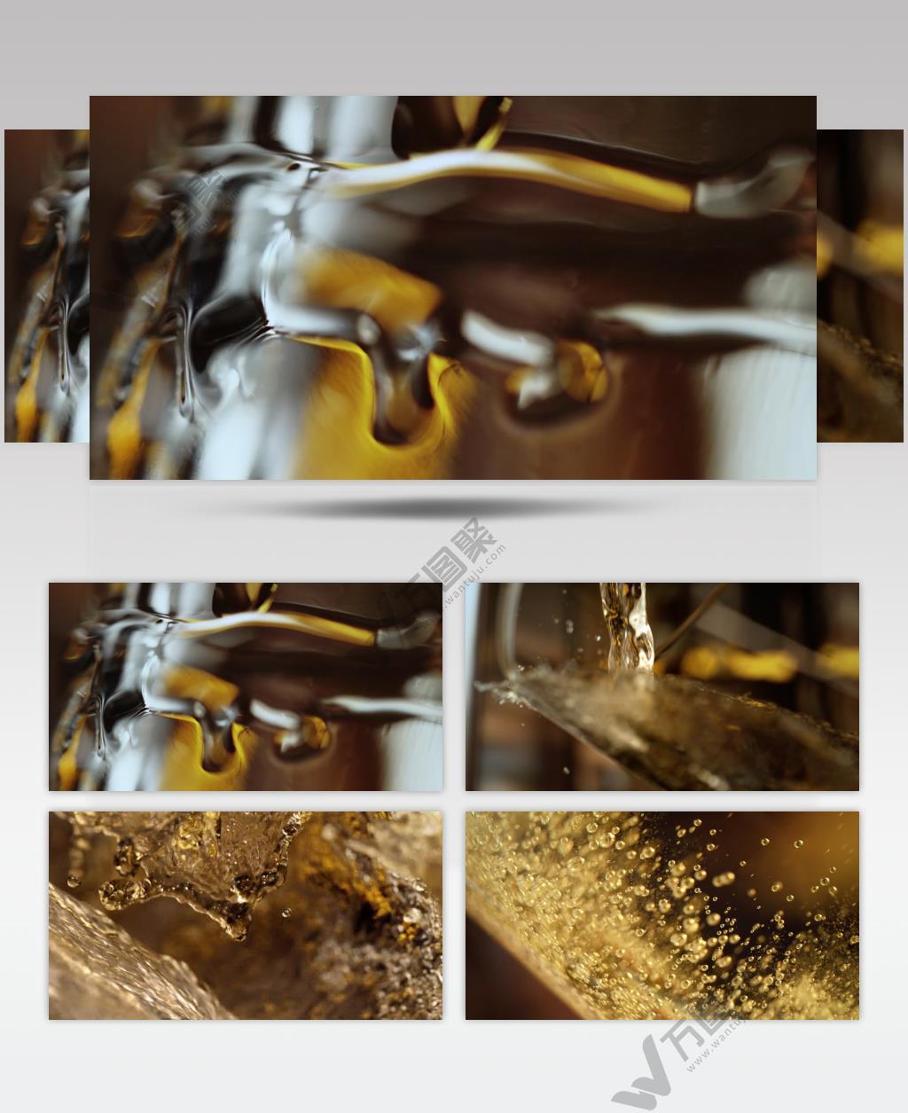 啤酒创意广告宣传背景视频