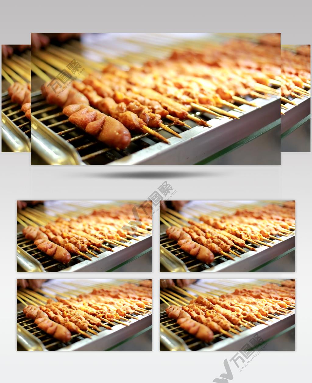 美食小吃烧烤烤串小吃夜宵