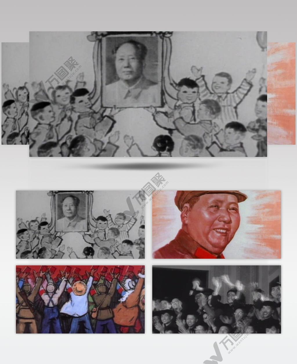 黑白历史纪录片国庆70周年视频素材