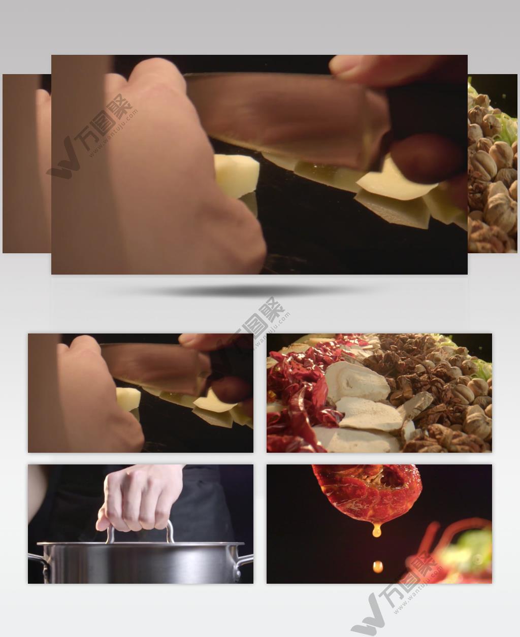 龙虾美食烹饪素材高清实拍背景视频