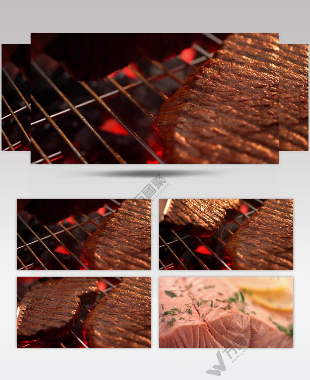 美味诱人烤牛排实拍