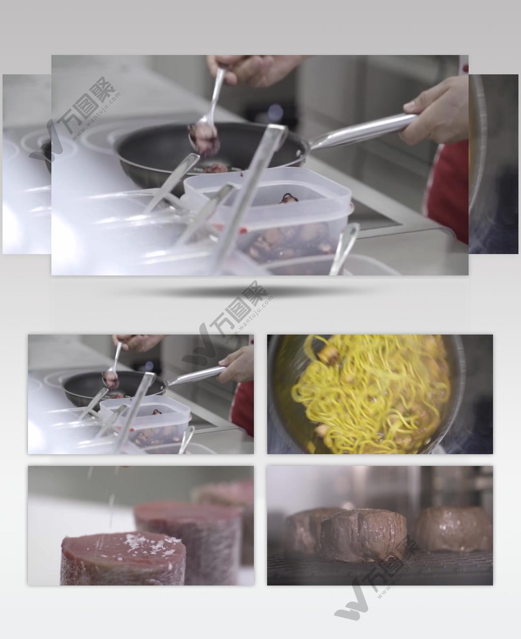 厨师制作精致西餐视频素材