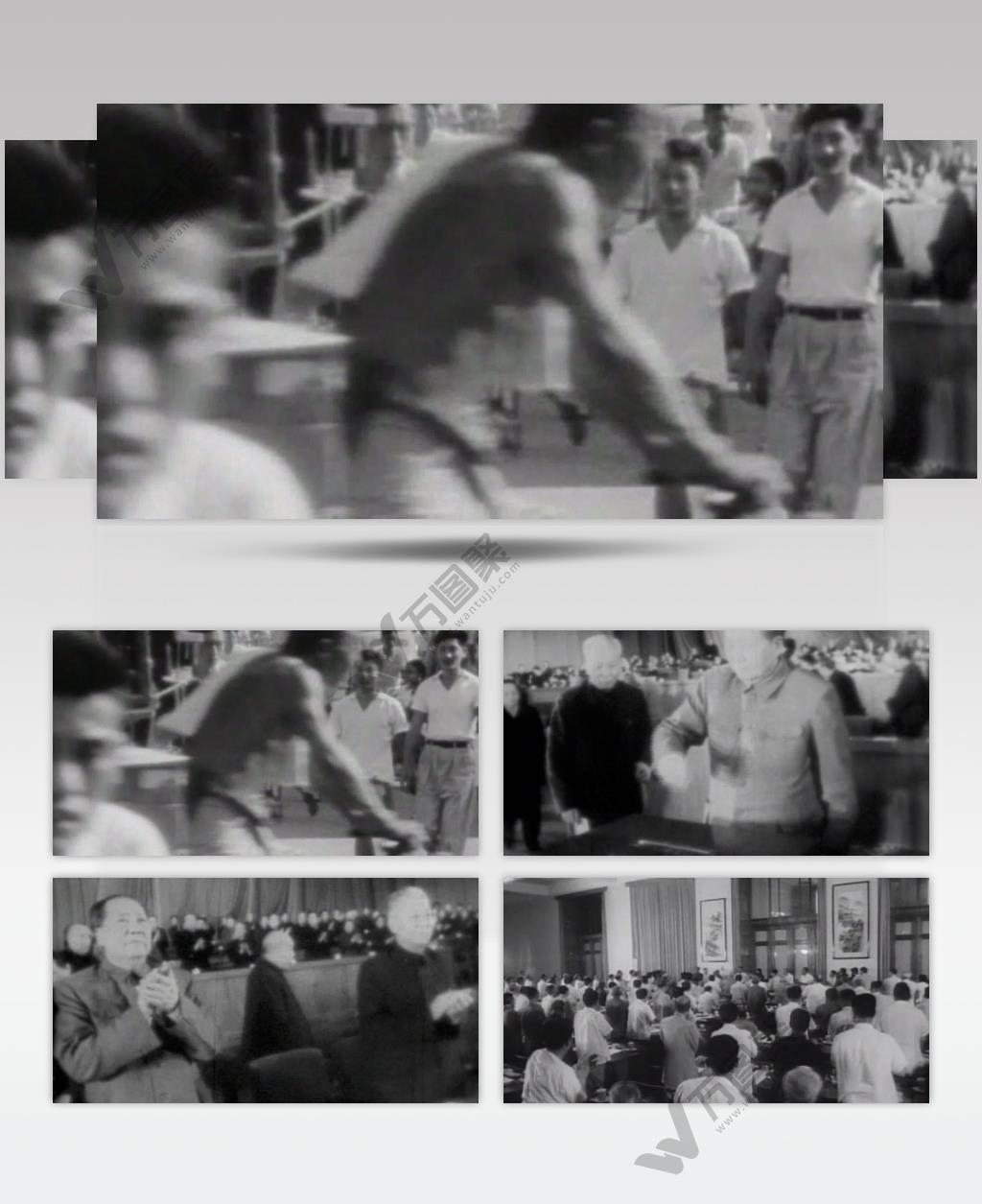 黑白历史文化政治纪录片国庆70周年宣传视频素材