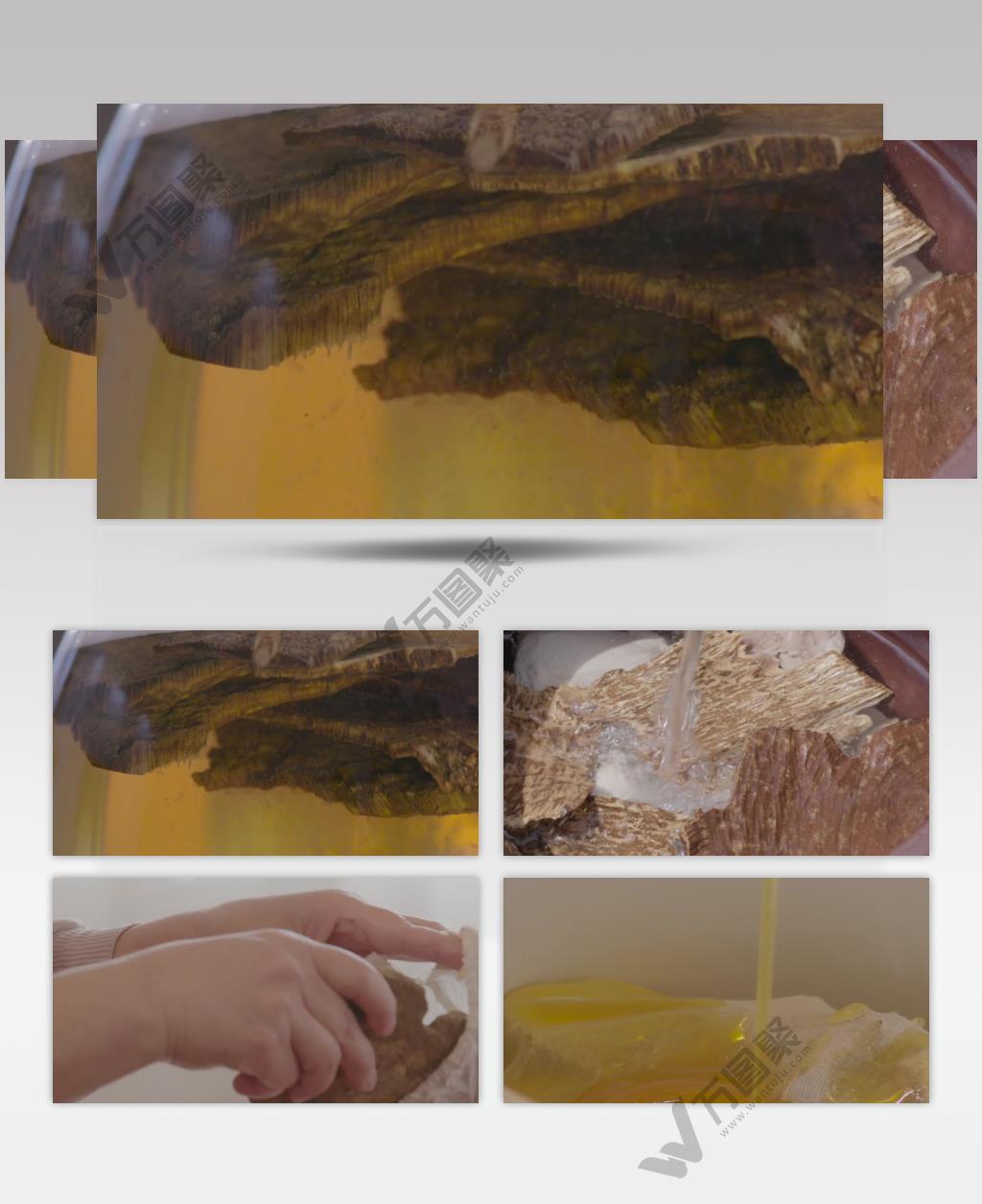 蜂蜜炖鸡汤视频实拍素材