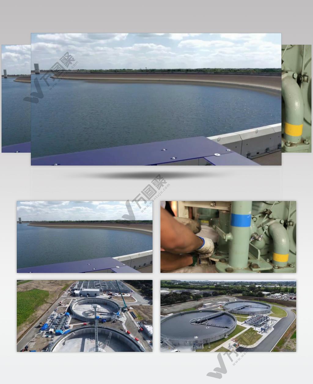 实拍水净化污水治理能源保护类视频素材