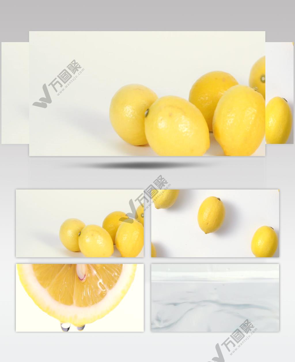 柠檬汁视频实拍素材