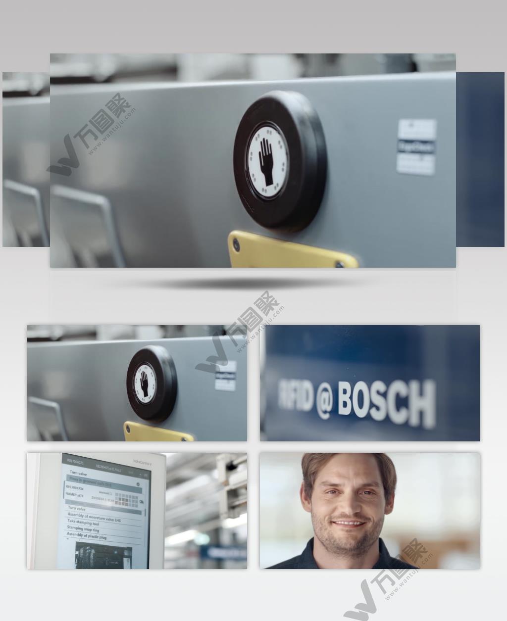 智能工厂智能流水线车间技术视频素材