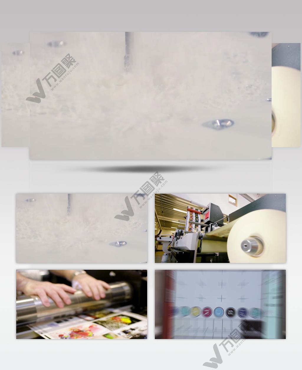 高科技印刷厂智慧工业全自动背景视频