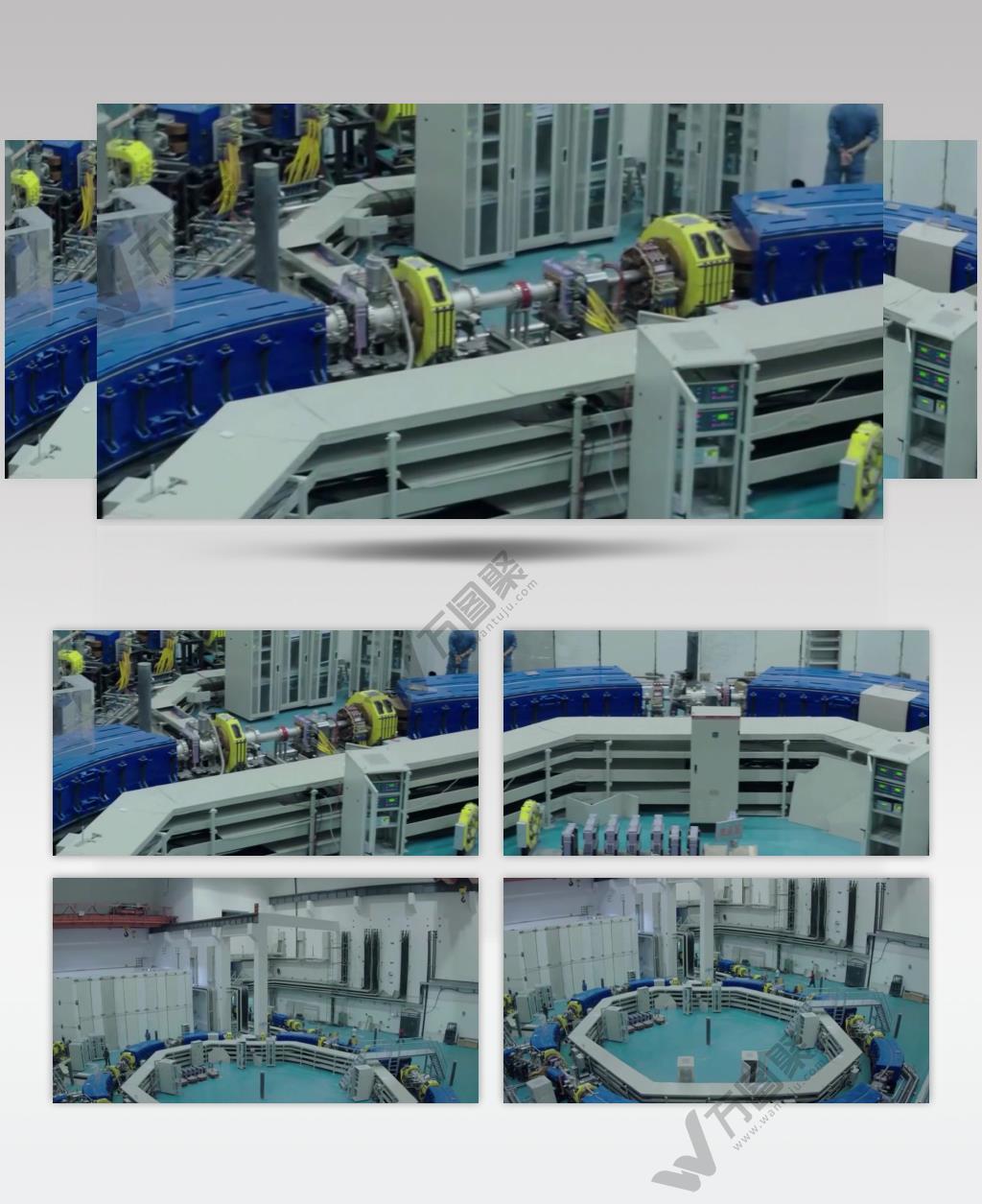 实拍大型医疗设备医用重粒子加速器视频素材